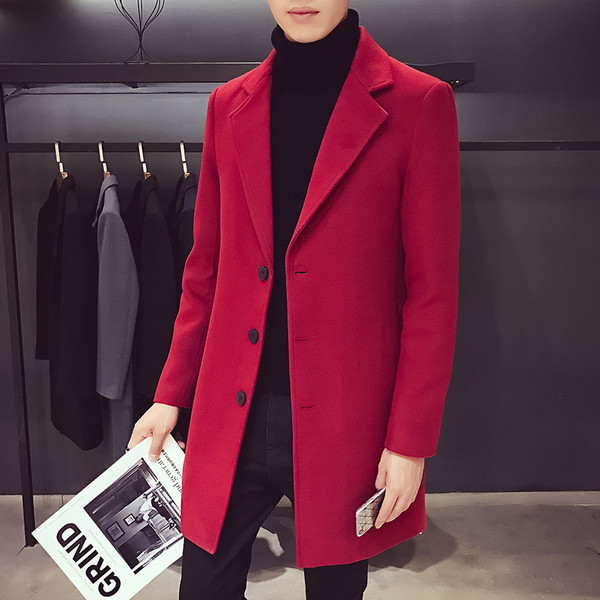 Мъжко изчистено палто в няколко цвята