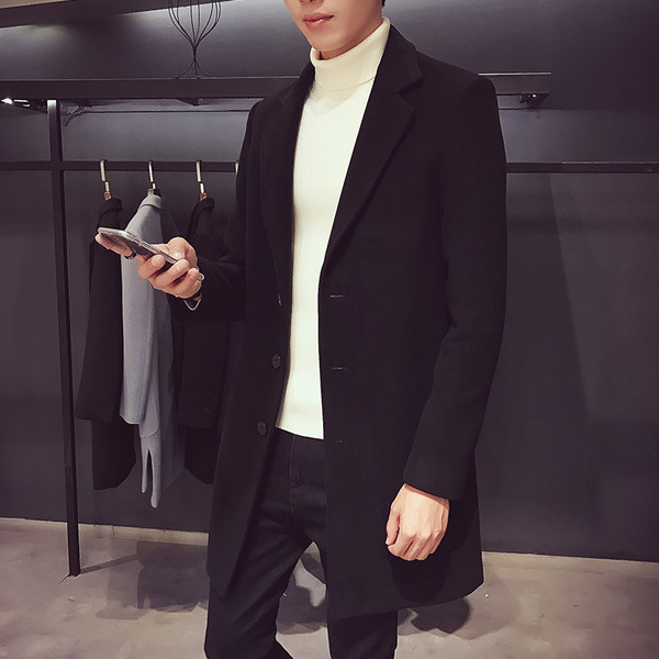 Мъжко изчистено палто в няколко цвята