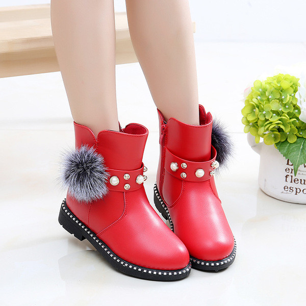 Cizme moderne pentru copii din piele ecologica in trei culori pentru fete