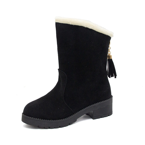 Cizme copii din piele intoarsa cu pandantiv in doua culori pentru fete