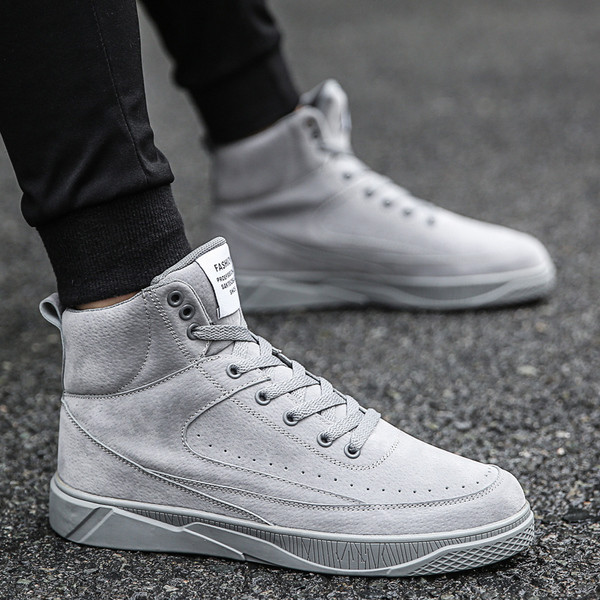 Cizme de piele intoarsa pentru barbati in patru culori