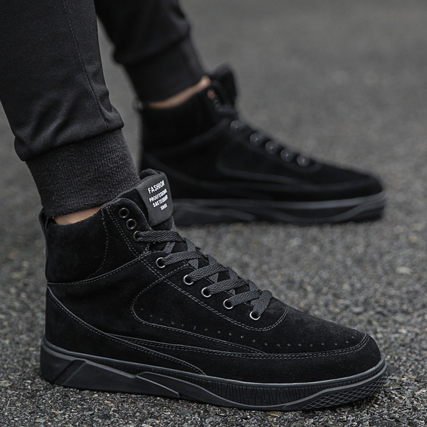 Cizme de piele intoarsa pentru barbati in patru culori