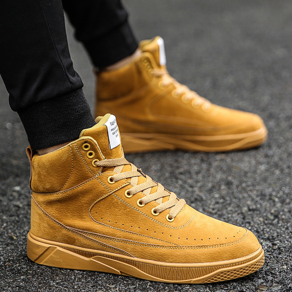 Cizme de piele intoarsa pentru barbati in patru culori