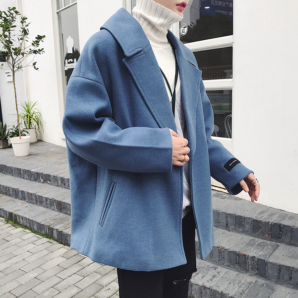 Αθλητικό-κομψό ανδρικό παλτό σε τρία χρώματα - ευρύ μοτίβο