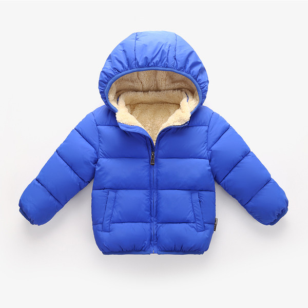 Geaca de copii pentru baieti cu captuseala pufoasa in mai multe culori