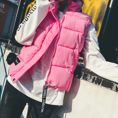 Γυναικείο καθημερινό γιλέκο με ψηλό γιακά