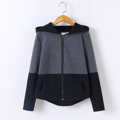 Γυναικείο μπουφάν τις μόδας με κουκούλα και γούνα