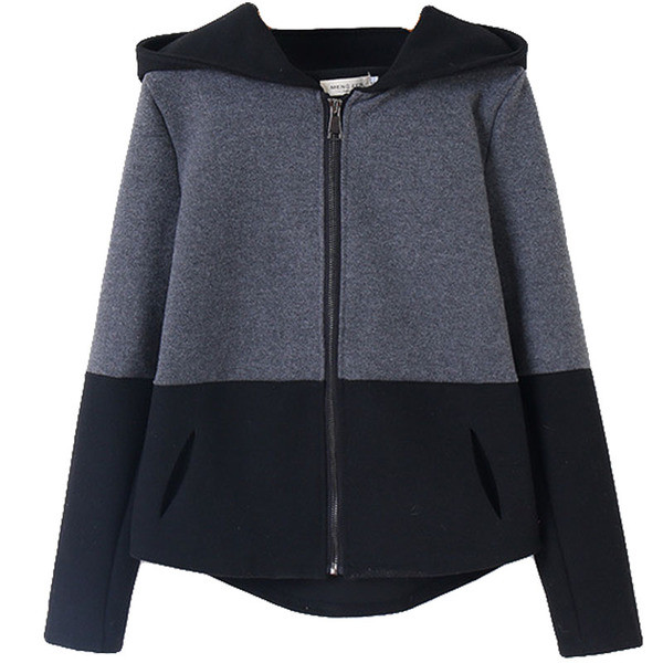 Γυναικείο μπουφάν τις μόδας με κουκούλα και γούνα