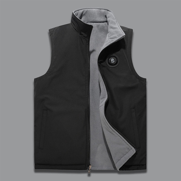 Ежедневен мъжки двулицев елек в два цвята