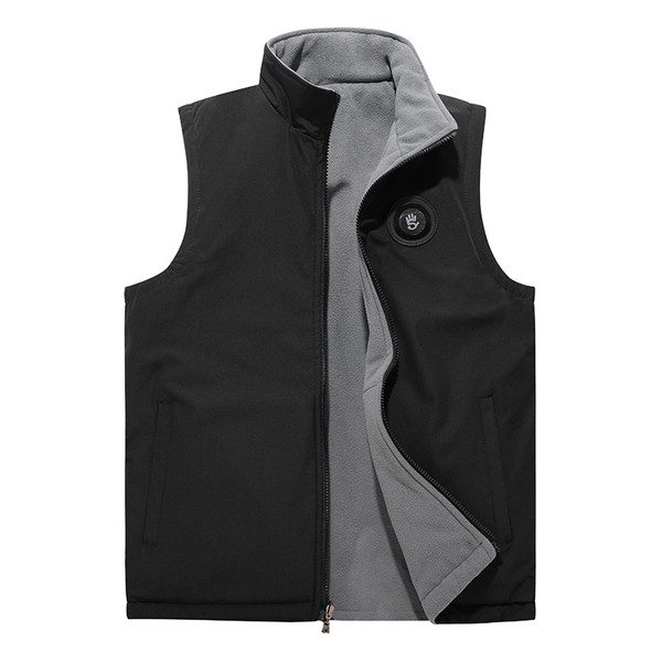 Ежедневен мъжки двулицев елек в два цвята