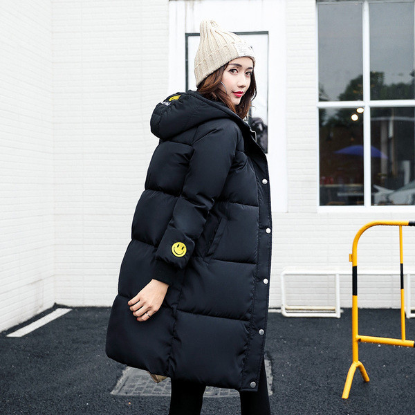 Geaca de dama lunga de iarna cu gluga in mai multe culori