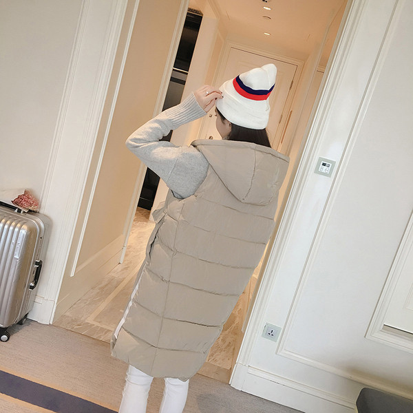 Γυναικείο μακρύ γιλέκο σε δύο χρώματα