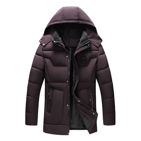 Модерно мъжко зимно яке с качулка в три цвята
