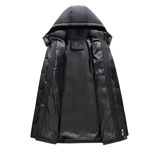 Модерно мъжко зимно яке с качулка в три цвята