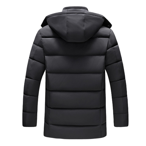 Модерно мъжко зимно яке с качулка в три цвята
