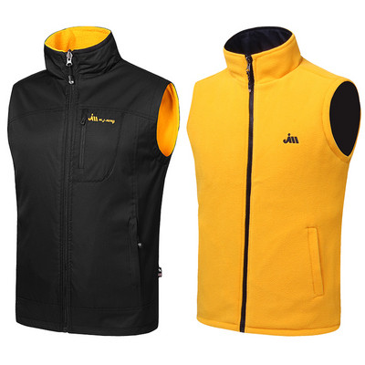 Ανδρικό αδιάβροχο γιλέκο με  διπλής όψης σε διάφορα χρώματα