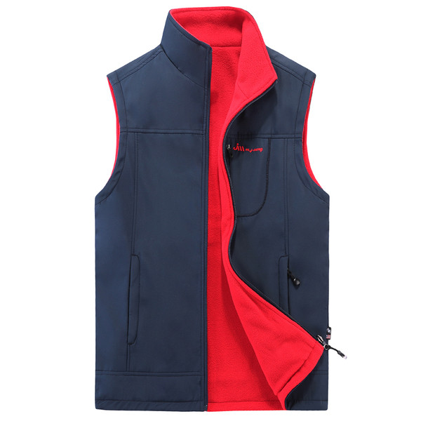 Ανδρικό αδιάβροχο γιλέκο με  διπλής όψης σε διάφορα χρώματα