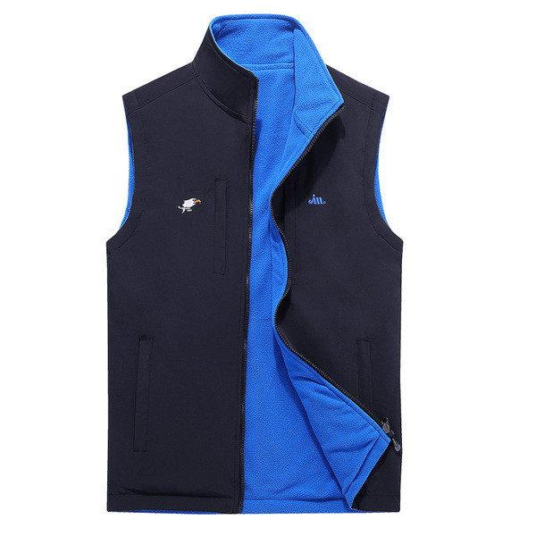 Ανδρικό αδιάβροχο γιλέκο με  διπλής όψης σε διάφορα χρώματα