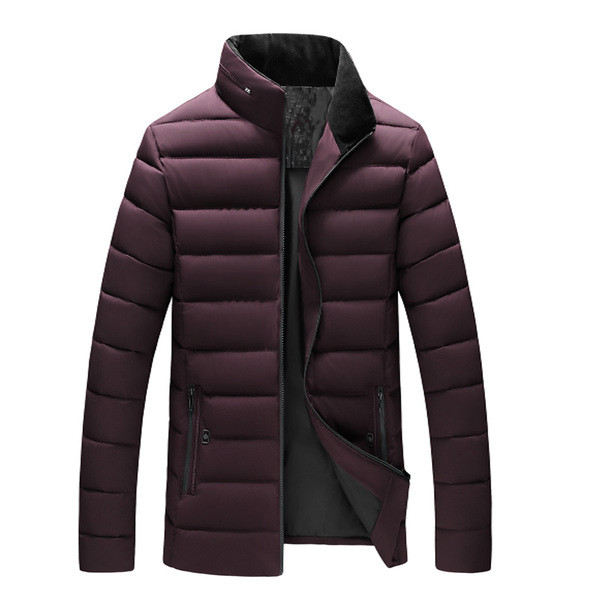 Napi férfi téli kabát magas gallérral, több színben