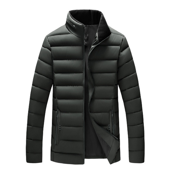 Napi férfi téli kabát magas gallérral, több színben