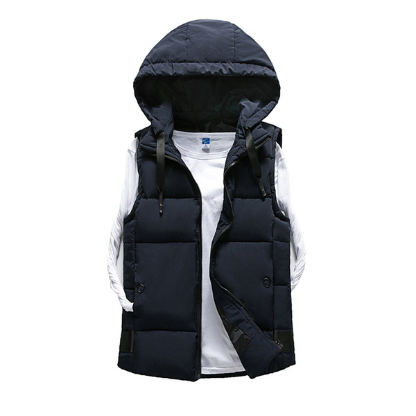 Vesta moderna pentru barbati fleece cu gluga in mai multe culori