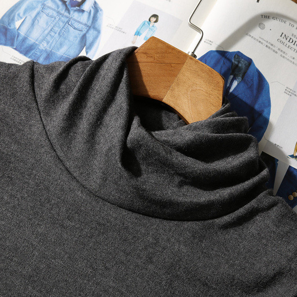 Мъжка тънка блуза с дълъг ръкав и поло яка в различни цветове