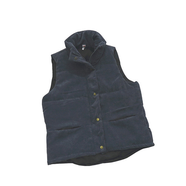 Ελαφρύ μαύρο και μπλε ανδρικό γιλέκο 