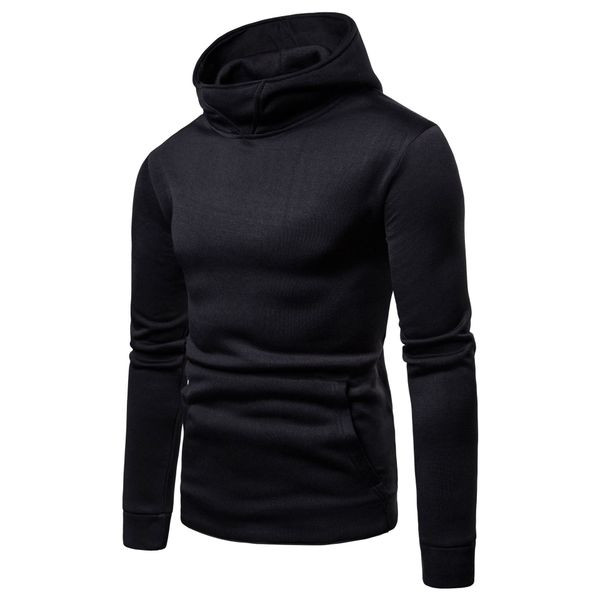 Ανδρικό φούτερ με μεγάλη τσέπη και ψηλό γιακά σε πέντε χρώματα