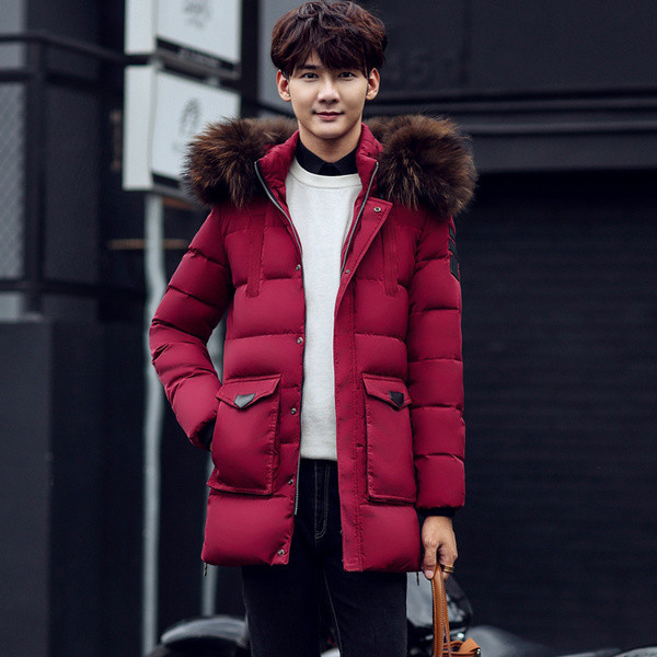 Jachetă modernă pentru bărbați cu fermoar în jos și lateral în patru culori