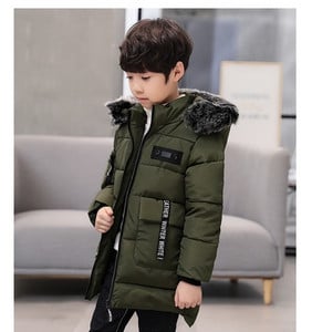 Μοντέρνο παιδικό μπουφάν για το  χειμώνα σε τρία χρώματα για αγόρια