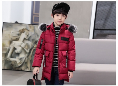 Μοντέρνο παιδικό μπουφάν για το  χειμώνα σε τρία χρώματα για αγόρια