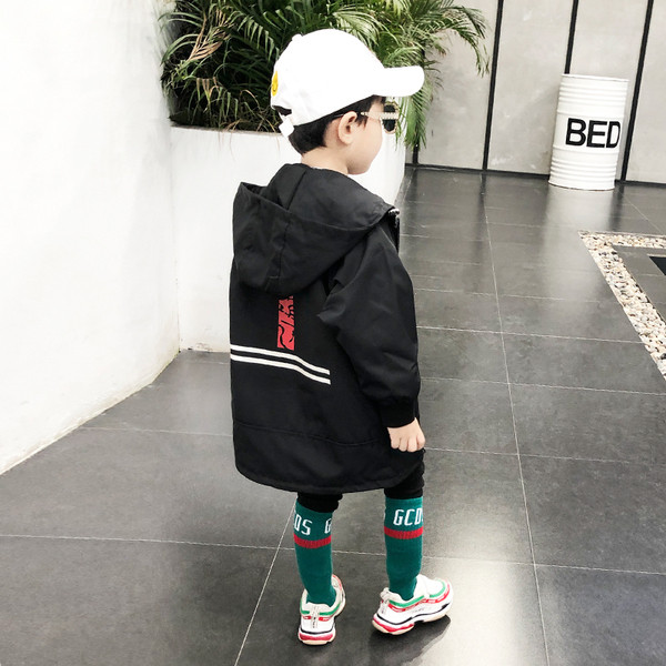 Модерно детско яке в два цвята - жълт и зелен