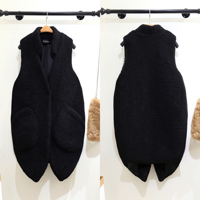 Γυναικείο μακρύ γιλέκο σε δύο χρώματα