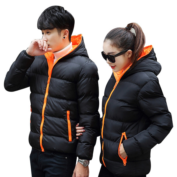 Ежедневно зимно яке с качулка в няколко цвята подходящо за мъже и жени