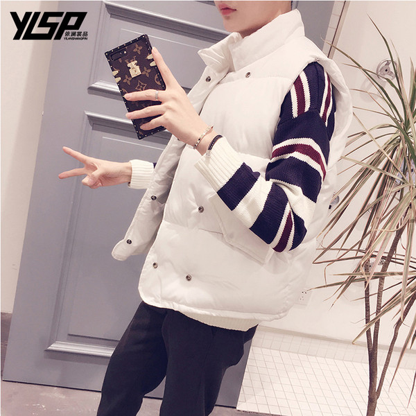 Елегантен мъжки елек със странично закопчване в няколко цвята