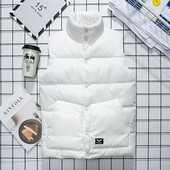 Ανδρικό αθλητικό-κομψό γιλέκο με ψηλό γιακά σε τέσσερα χρώματα