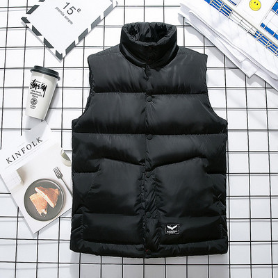 Ανδρικό αθλητικό-κομψό γιλέκο με ψηλό γιακά σε τέσσερα χρώματα