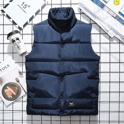 Ανδρικό αθλητικό-κομψό γιλέκο με ψηλό γιακά σε τέσσερα χρώματα