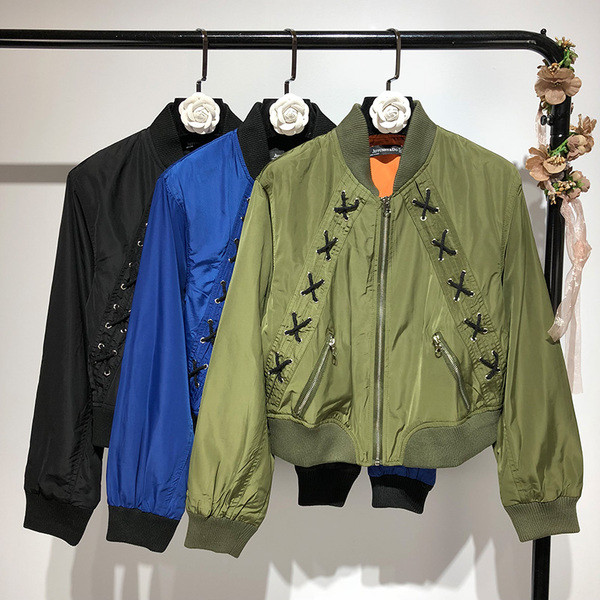 НОВ модел модерно дамско яке в син, зелен и черен цвят