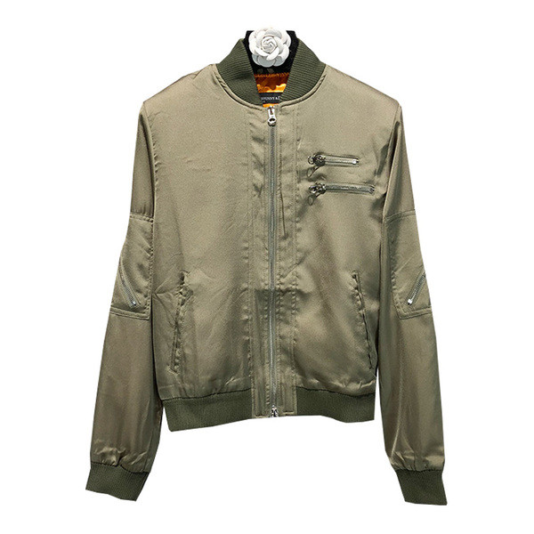 Καθημερινό γυναικείο  μπουφάν με φερμουάρ σε τρία χρώματα