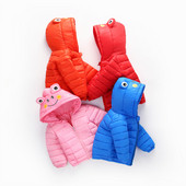 Παιδικό μπουφάν για το  φθινόπωρο και για το χειμώνα με κουκούλα με τρισδιάστατα στοιχεία κατάλληλα για κορίτσια και αγόρια