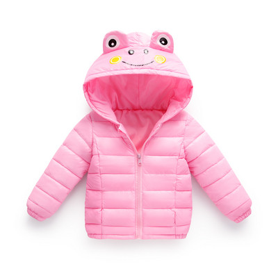 Παιδικό μπουφάν για το  φθινόπωρο και για το χειμώνα με κουκούλα με τρισδιάστατα στοιχεία κατάλληλα για κορίτσια και αγόρια