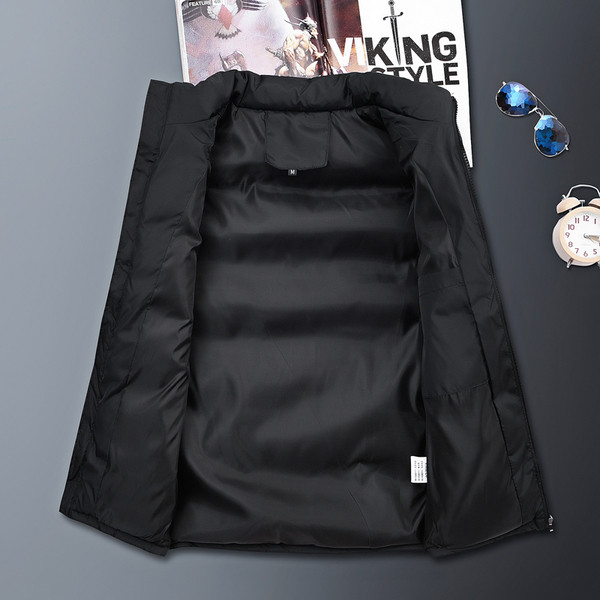 Μοντέρνο ανδρικό γιλέκο σε σκούρο χρώματα