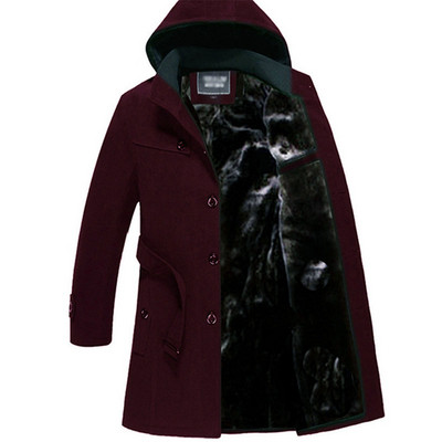 Αθλητικό-κομψό ανδρικό παλτό με κουκούλα σε διάφορα χρώματα