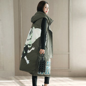 Γυναικείο μοντέρνο γιλέκο με εκτύπωση