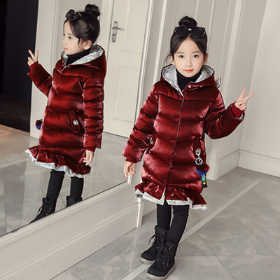 Μοντέρνο παιδικό μπουφάν με κουκούλα σε τρία χρώματα για κορίτσια