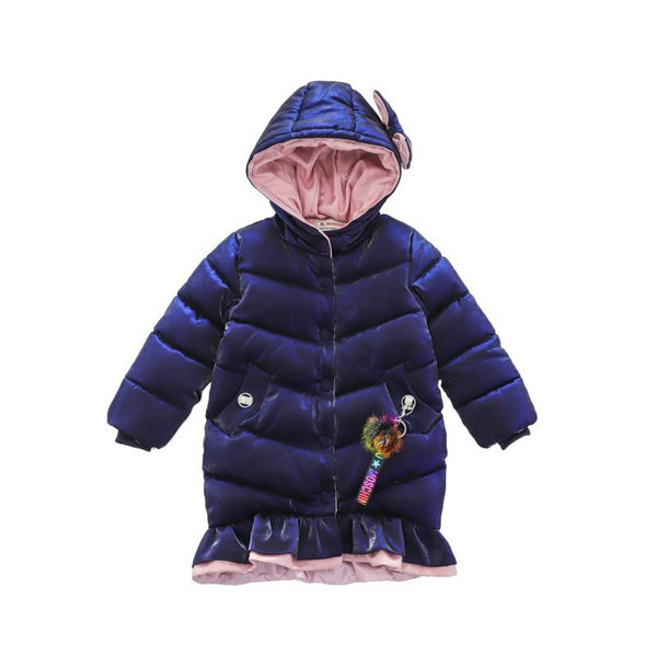 Μοντέρνο παιδικό μπουφάν με κουκούλα σε τρία χρώματα για κορίτσια