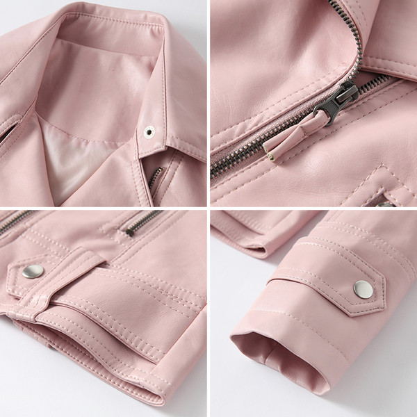 Geaca de dama din imitatie de piele in mai multe culori