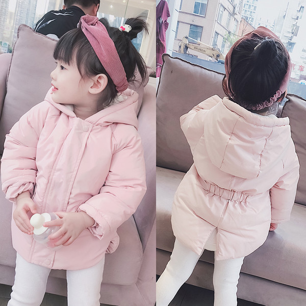 Μοντέρνο παιδικό μπουφάν για κορίτσια σε τρία χρώματα