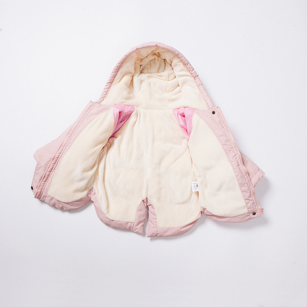 Μοντέρνο παιδικό μπουφάν για κορίτσια σε τρία χρώματα